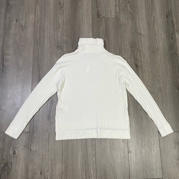 Madewell Relaxed Turtleneck Tee Long Sleeve Trendy Shirt US Women's XXS New - Picture 3 of 6